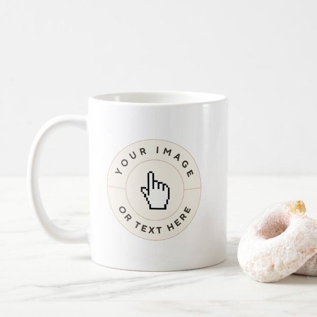 Mug - Personnalisé (ajouter image/texte) (Avec donut)