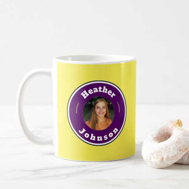 Mug - Personnalisé (ajouter le nom et la photo) (Avec donut)