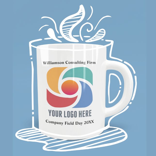 Mug Personnalisé Ajouter votre logo d'entreprise Entre (Créateur téléchargé)
