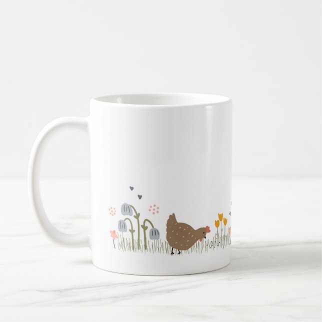 Mug Personnalisé Amateurs de poulet Country Kitchen (Gauche)