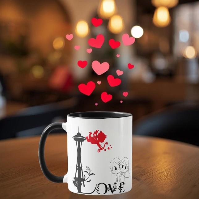 Mug Personnalisé Amour et Monument (Créateur téléchargé)