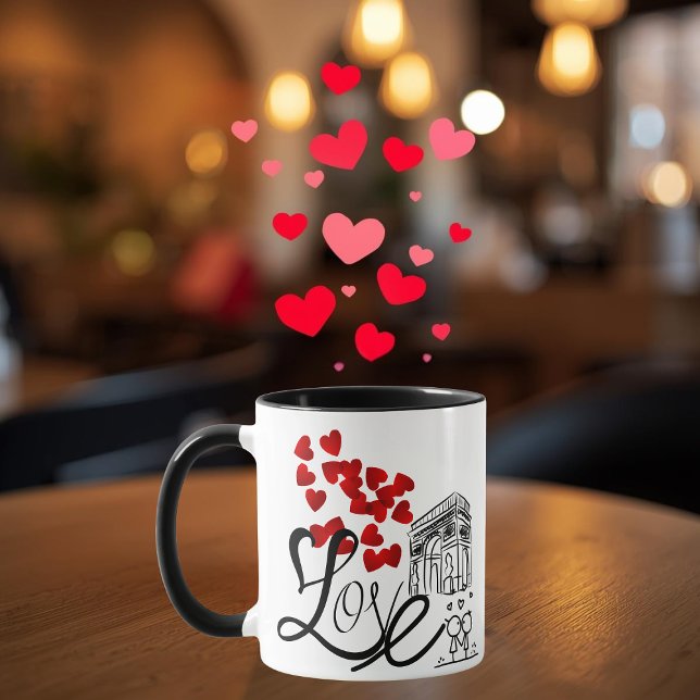 Mug Personnalisé Amour et Monument (Créateur téléchargé)