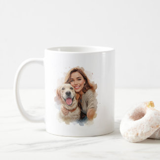 Mug Personnalisé Animal & Propriétaire à partir d'