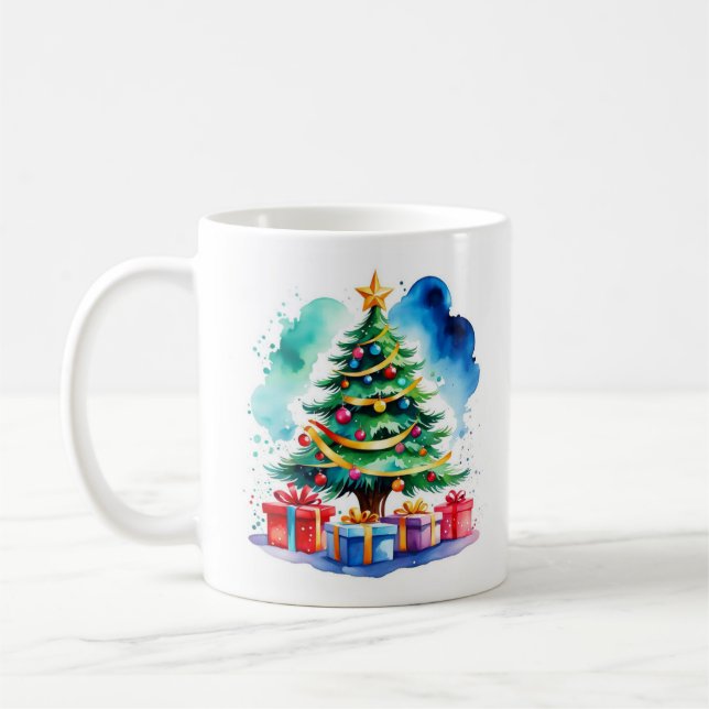 Mug Personnalisé Arbre de Noël (Gauche)