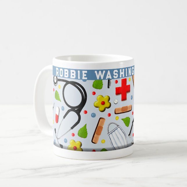 Mug Personnalisé Assistant Médecin (Devant gauche)