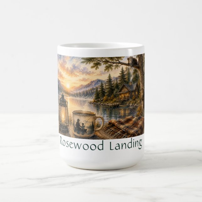 Mug Personnalisé au Bord du Lac (Centre)