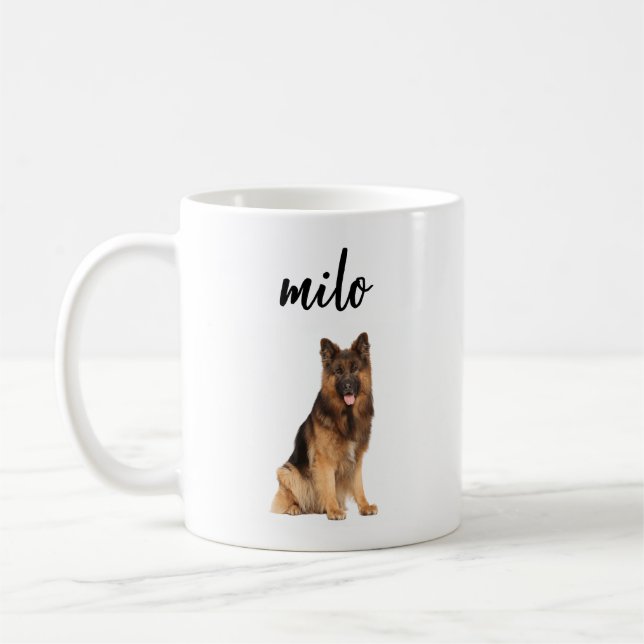 Mug personnalisé avec animal de compagnie à l'aide (Gauche)