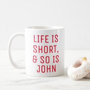 Mug personnalisé avec citation humoristique sur la