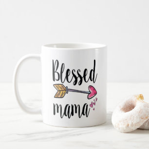 Mug Personnalisé avec le nom des enfants Blessed Mama