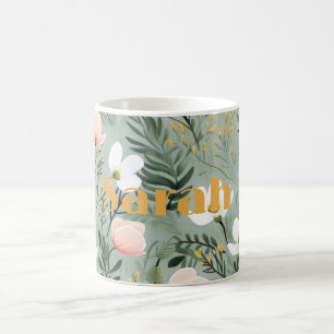 Mug Personnalisé avec Motif Floral