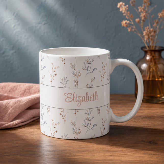 Mug personnalisé avec nom botanique neutre (Personalized Neutral Botanical Name Mug)