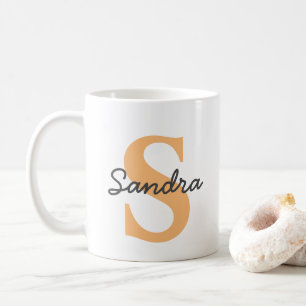 Mug personnalisé avec nom et initiale