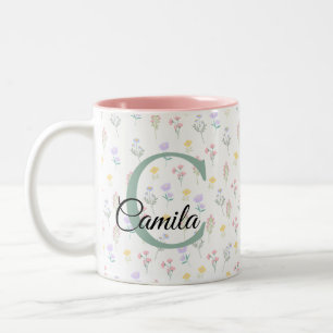 Mug personnalisé avec nom et initiale