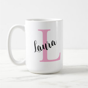 Mug personnalisé avec nom et initiale Café personn