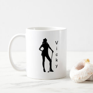 Mug Personnalisé avec nom golf sport féminin