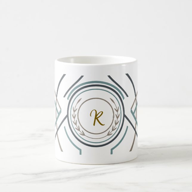 Mug personnalisé avec nom ou initiale – Cadeau Pre (Centre)
