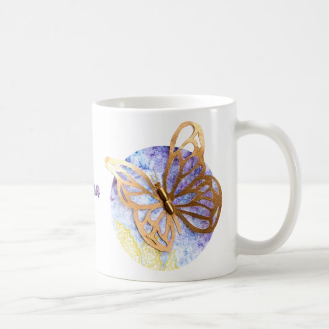 Mug personnalisé avec papillons (Droite)