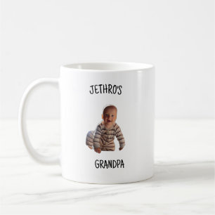 Mug personnalisé avec photo de bébé pour grand-pèr