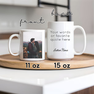 Mug Personnalisé avec Photo et Nom, Cadeau de la S