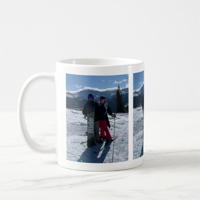 Mug personnalisé avec trois photos  (Gauche)