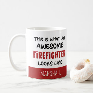 Mug Personnalisé Awesome Firefighter Funny Firefighter