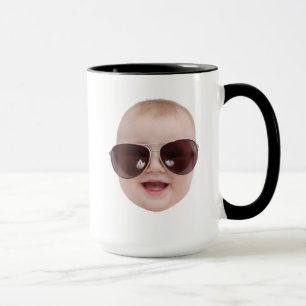 Mug Personnalisé Baby Face Grand-père Cadeau Papa Cade
