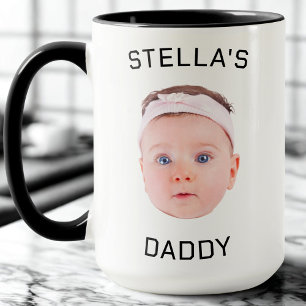 Mug Personnalisé Baby Face Photo Papa Cadeau
