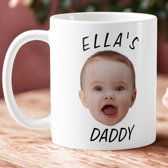 Mug Personnalisé Baby Face Photo Papa Cadeau (Créateur téléchargé)