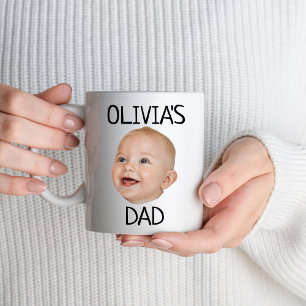 Mug Personnalisé Baby Face Photo première fois Papa No