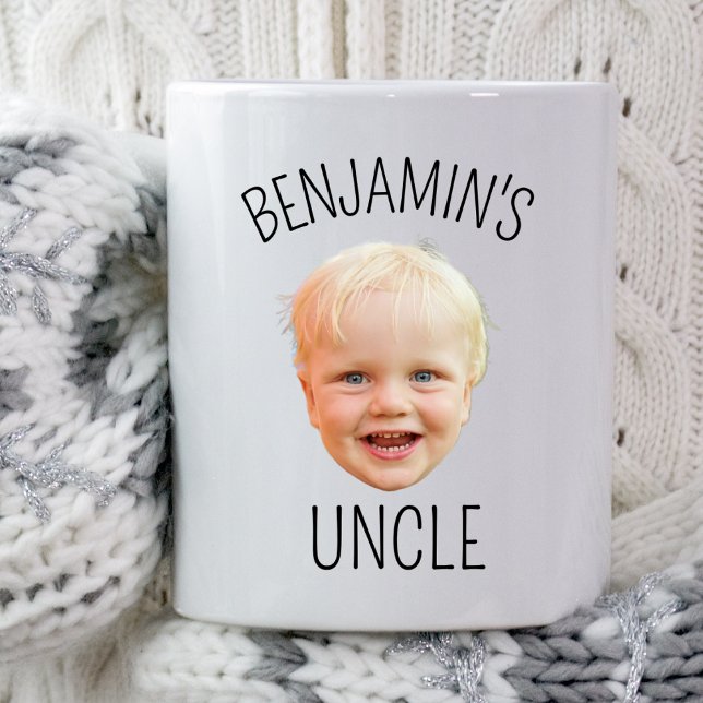 Mug Personnalisé Bébé Visage Oncle Maman Papa fête d'a (Créateur téléchargé)