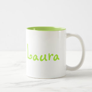 Mug Personnalisé Bicolore Vert Citron et Blanc