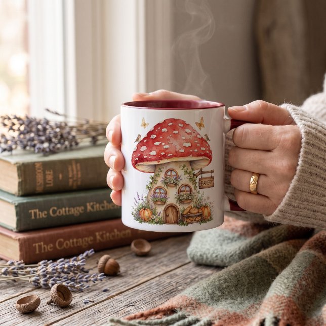Mug Personnalisé, champignon rustique  (Créateur téléchargé)
