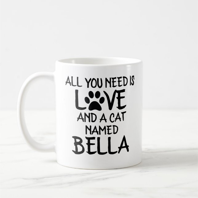 Mug Personnalisé Chat Parent Maman Papa Cadeau (Gauche)