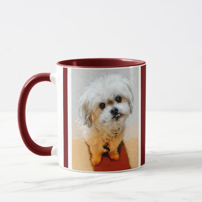 Mug Personnalisé Chien Malshi Marron (Gauche)
