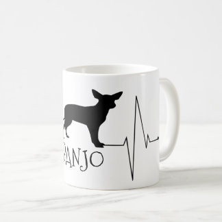 Mug Personnalisé Chihuahua Aimer Mon Chien Coeur Beat