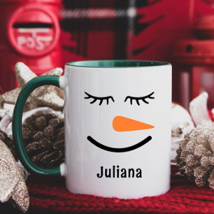 Mug Personnalisé Chocolat Chaud Bonhomme de Neige