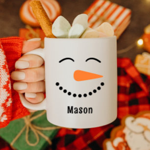 Mug Personnalisé Chocolat Chaud Bonhomme de Neige