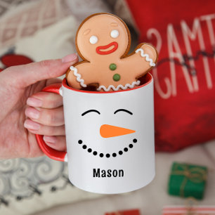Mug Personnalisé Chocolat Chaud Bonhomme de Neige
