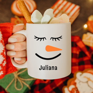 Mug Personnalisé Chocolat Chaud Bonhomme de Neige