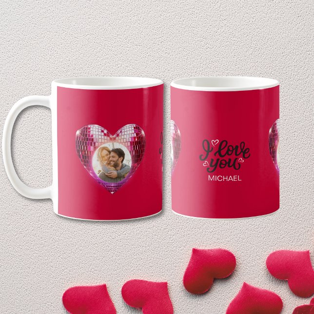 Mug personnalisé codé cerise romantique (Romantic Cherry Coded Personalized Mug)