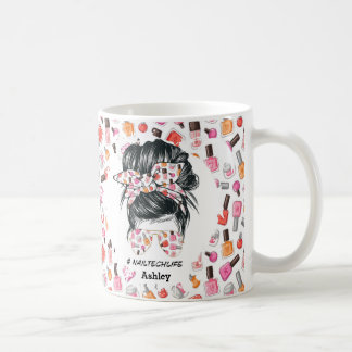 Mug Personnalisé Coloré Nail Tech Life