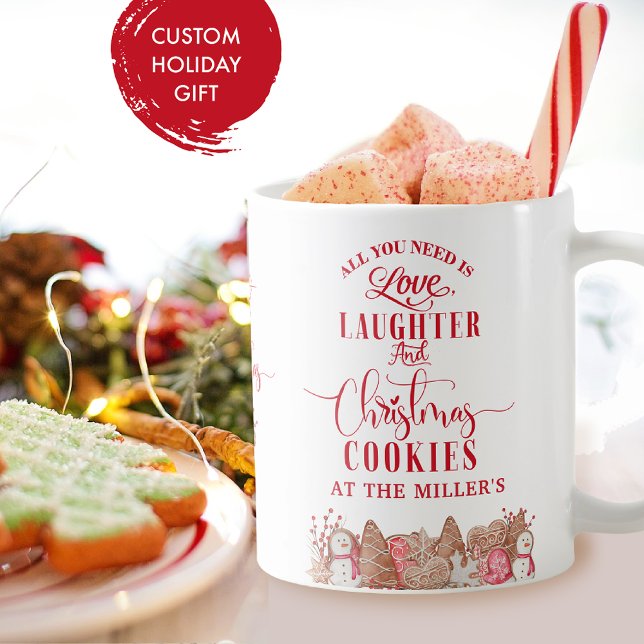 Mug Personnalisé, Cookies de Noël à -Your Text - Vacan (Créateur téléchargé)