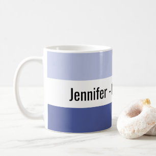 Mug Personnalisé Corrie Addict Deux Tons Bleu