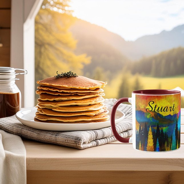 Mug personnalisé coucher de soleil montagne (Créateur téléchargé)