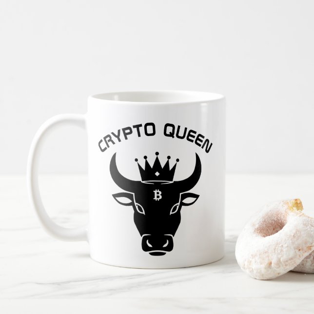 Mug Personnalisé Crypto Queen (Avec donut)