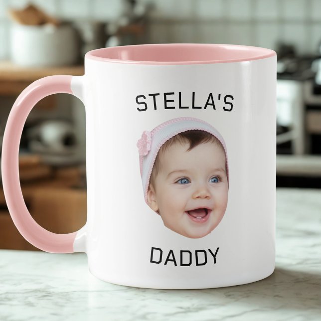 Mug Personnalisé Cute Baby Face Photo Papa Cadeau (Créateur téléchargé)