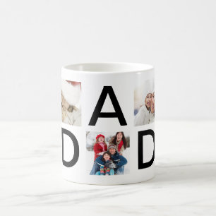 Mug Personnalisé   DAD   Photo texte moderne