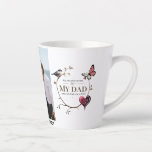 Mug personnalisé de 12 oz avec hommage au coeur