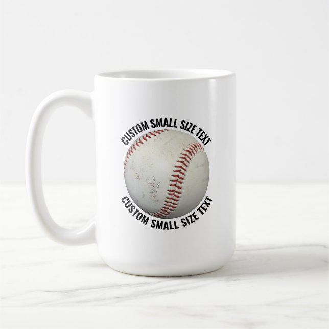 Mug Personnalisé de Baseball de Taille Petite 450m (Gauche)
