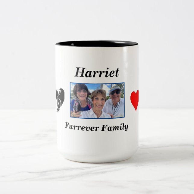 Mug personnalisé de la famille Furrever (Centre)